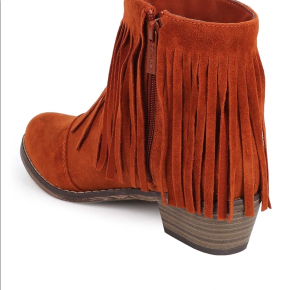 Breckelles fringe booties coral - Picture 4 of 7